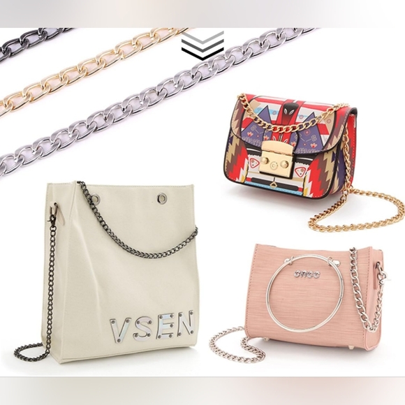 47" Silver Crossbody Chain - Picture 8 of 8